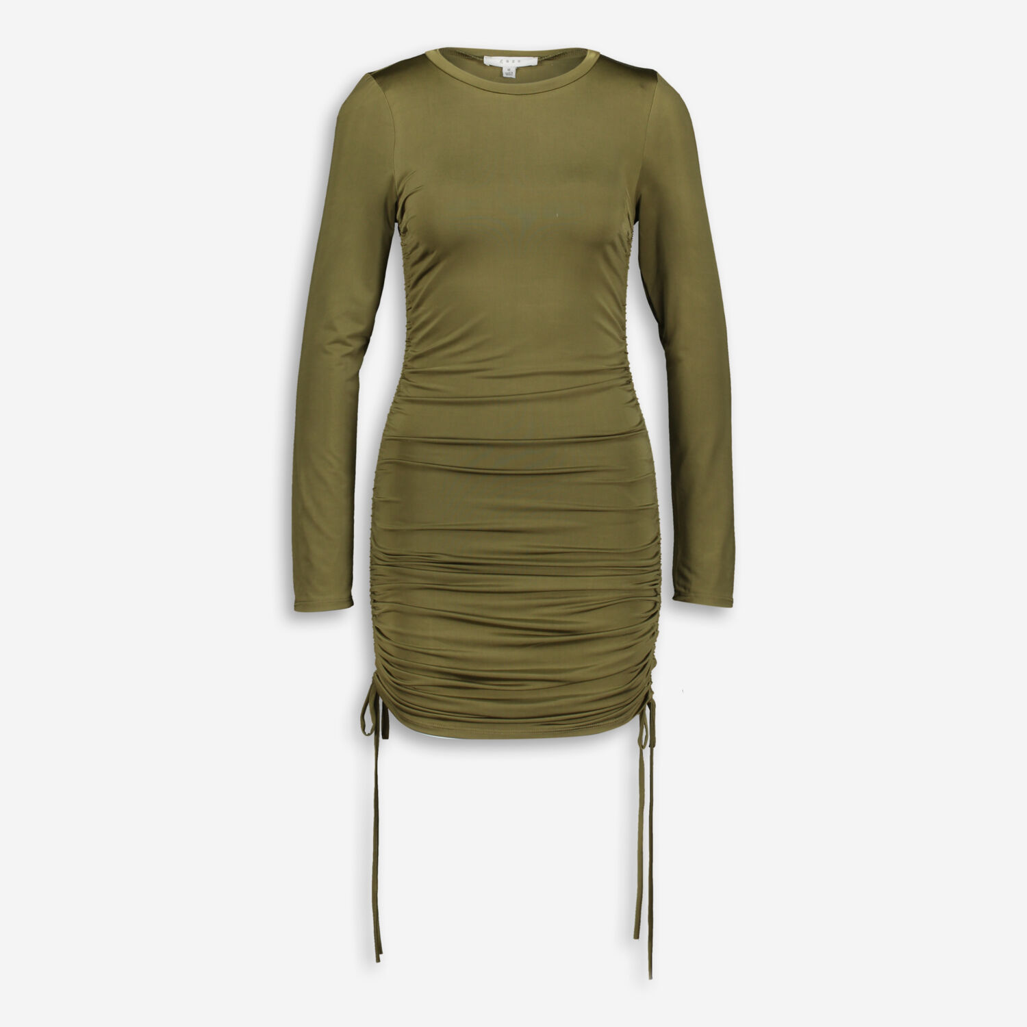 Olive Side Ruched Mini Dress - TK Maxx UK