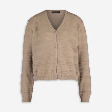 Beige Knitted Cardigan - TK Maxx UK