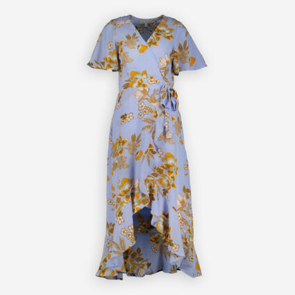 Blue Floral Maxi Dress - Image 1 - please select to enlarge image