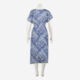 Blue Floral Midi Dress   - Image 2 - please select to enlarge image