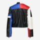Multicoloured Faux Leather Racing Jacket - Image 2 - please select to enlarge image