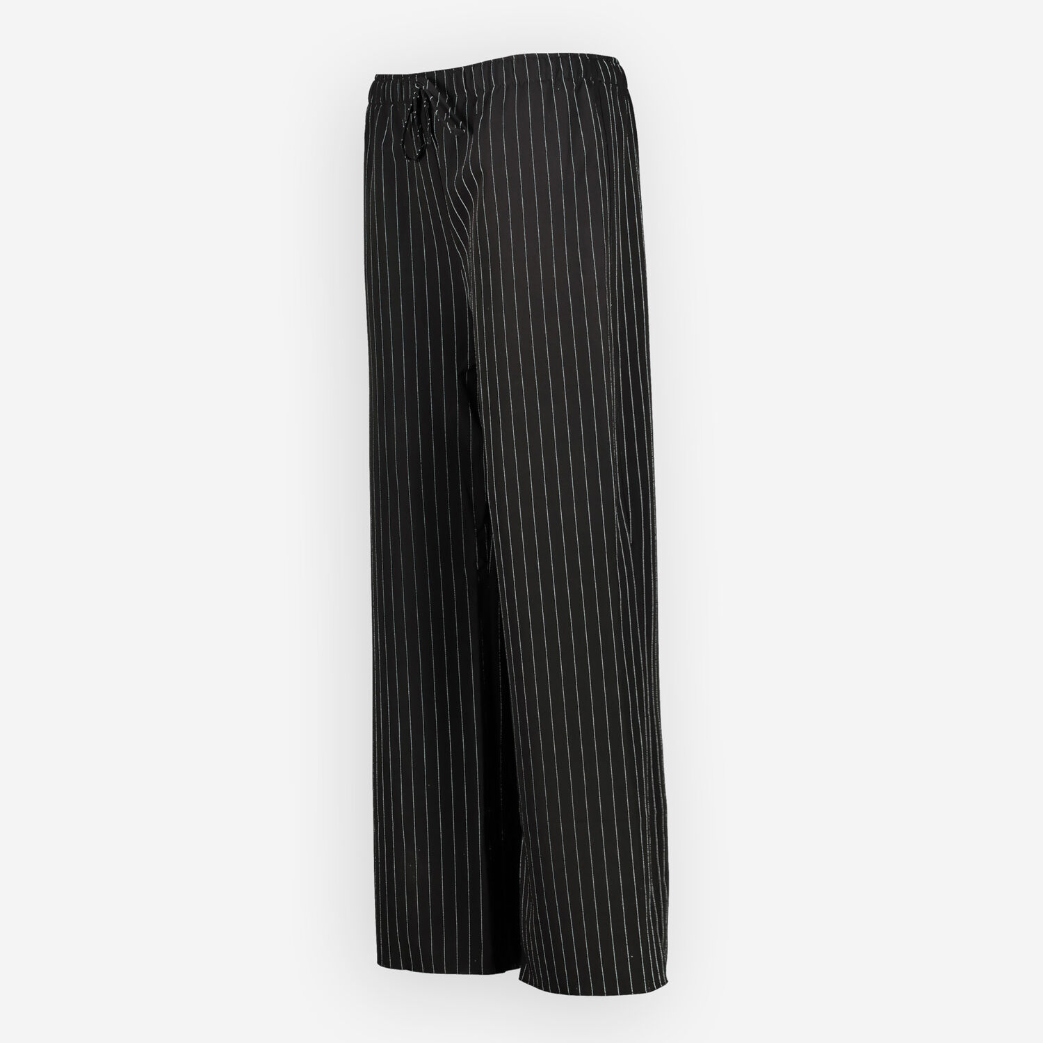 Black Pinstripe Wide Leg Trousers - TK Maxx UK