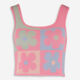 Multicolour Floral Knitted Vest  - Image 1 - please select to enlarge image