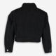 Black Cropped Denim Embellished Jacket - Image 2 - please select to enlarge image