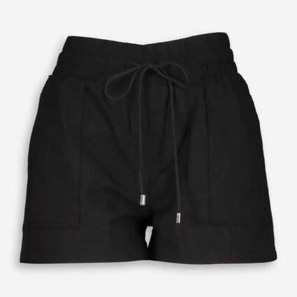 Black Drawstring Shorts - Image 1 - please select to enlarge image