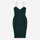 Green Cut Out Dress - Image 2 - please select to enlarge image