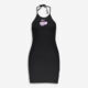 Black Sleeveless Halter Dress - Image 1 - please select to enlarge image
