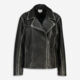 Black Faux Leather Jacket - Image 1 - please select to enlarge image