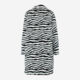 Zebra Pattern Faux Fur Coat  - Image 2 - please select to enlarge image