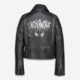 Black Distressed Jasmine Leather Jacket - Image 2 - please select to enlarge image