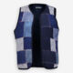 Blue Denim Patterned Waistcoat  - Image 1 - please select to enlarge image