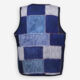 Blue Denim Patterned Waistcoat  - Image 2 - please select to enlarge image