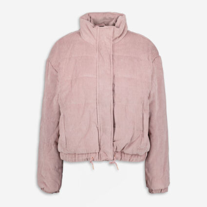 Pink Corduroy Padded Jacket - Image 1 - please select to enlarge image