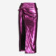 Purple Metallic Maxi Split Skirt  - Image 1 - please select to enlarge image