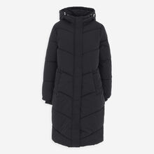 Black Longline Puffer Coat