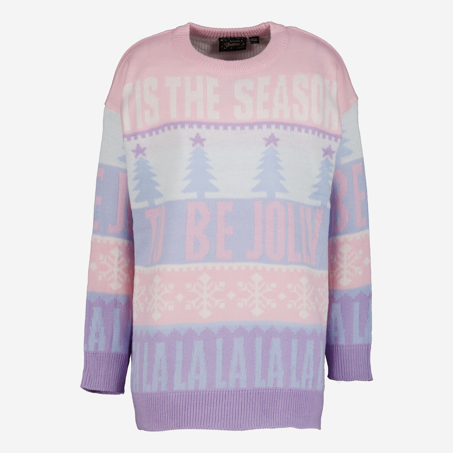 Multicoloured Christmas Jacquard Tunic Oversized Jumper TK Maxx UK