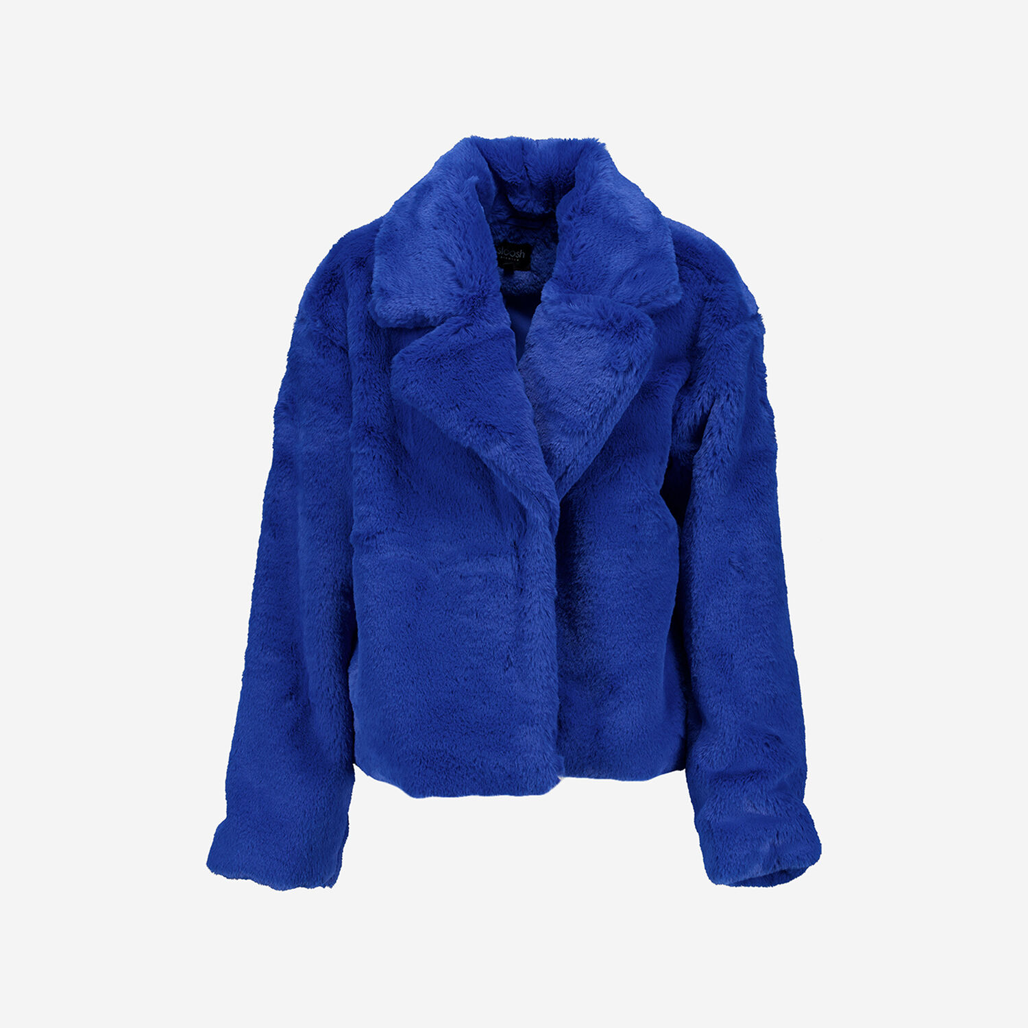 Fur Jacket Blue Cropped Coat Topshop Cropped Shaggy Faux Fur