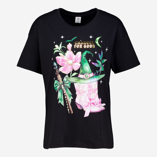 Schwarzes T-Shirt mit Cowboystiefel-Motiv - Bild 1 - bitte auswählen, um das Bild zu vergrößern