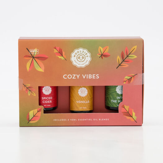 Three Pack Cozy Vibes Essential Oil Set  - Image 1 - please select to enlarge image