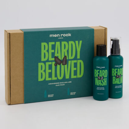 Sicilian Lime Beardy Beloved Gift Set 200ml - Image 1 - please select to enlarge image