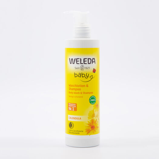 Calendula Waschlotion & Shampoo 400ml - Bild 1 - bitte auswählen, um das Bild zu vergrößern