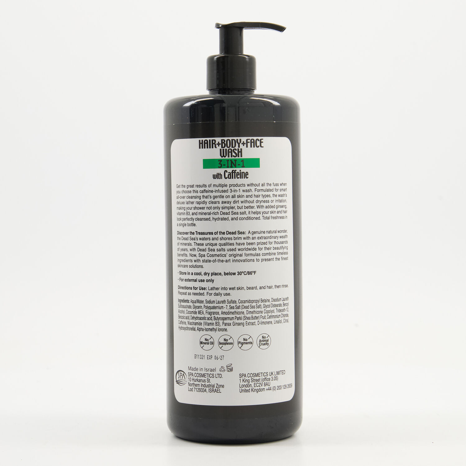 Mens Three In One Wash 1L