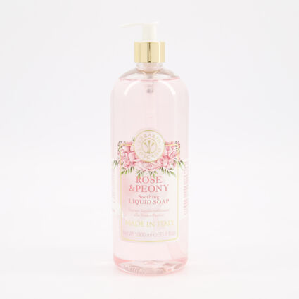 Rose & Peony Liquid Soap 1L - Image 1 - please select to enlarge image