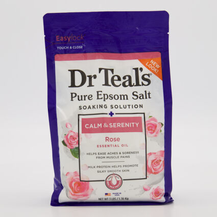 Rose Pure Epsom Bath Salts 1.36kg - Image 1 - please select to enlarge image