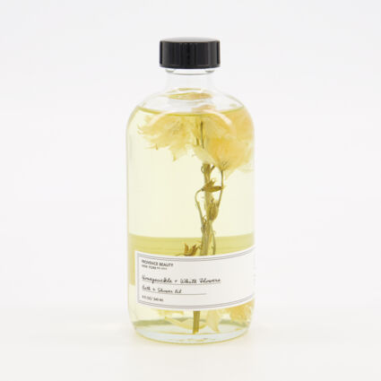 Honeysuckle & White Flower Bath Oil 240ml - Image 1 - please select to enlarge image