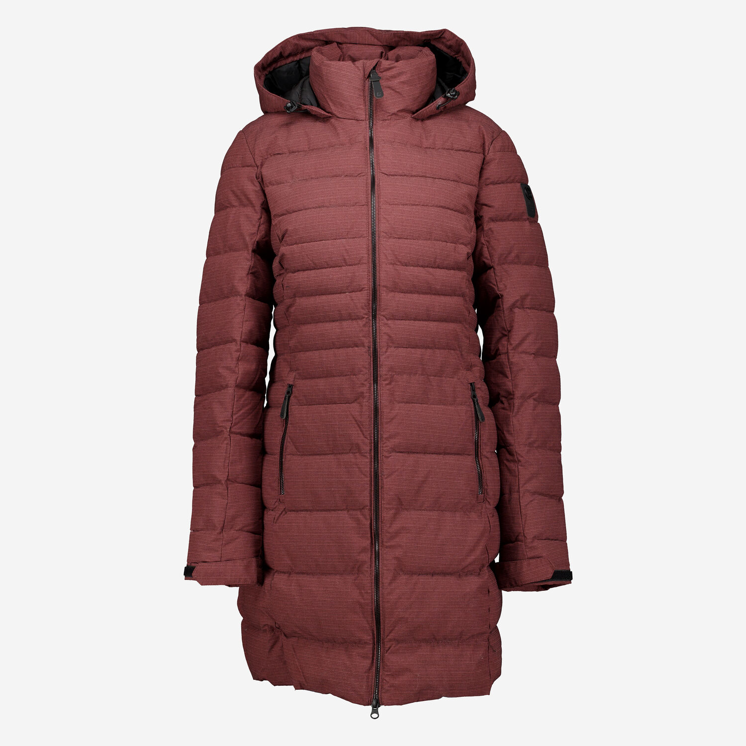 Ladies Jacket Tk Maxx Quilted Coats Burgundy Longline Puffer