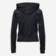 Black Diamante Embellished Velour Hoodie - Image 2 - please select to enlarge image