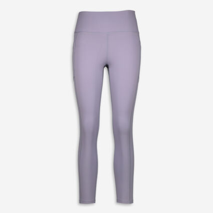 Purple High Waisted Leggings - Image 1 - please select to enlarge image