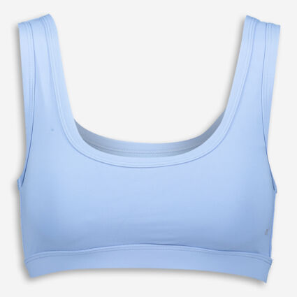 Blue Padded Sports Bra - Image 1 - please select to enlarge image