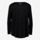 Black V Neck Long Sleeve Sports T Shirt - Image 2 - please select to enlarge image