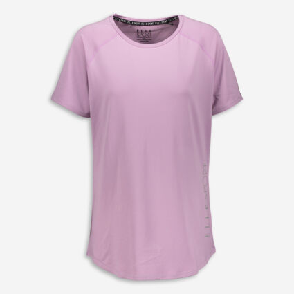 Lilac Logo Sports T Shirt  - Image 1 - please select to enlarge image