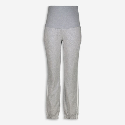 Grey Maternity Joggers  - Image 1 - please select to enlarge image