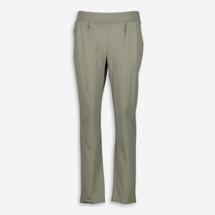 Dusty Olive Slim Trousers - Image 1 - please select to enlarge image