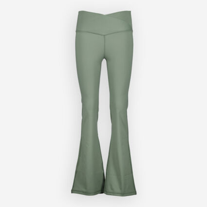 Agave Green Flared Leggings - Image 1 - please select to enlarge image