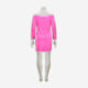 Pink Velvet Mini Dress  - Image 2 - please select to enlarge image