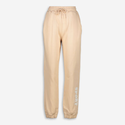 Peach Cuffed Ankle Joggers - Image 1 - please select to enlarge image