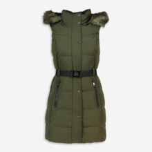 Olive Freen Faux Fur Trim Gilet