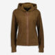 Brown Hooded Fleece Jacket - Image 1 - please select to enlarge image