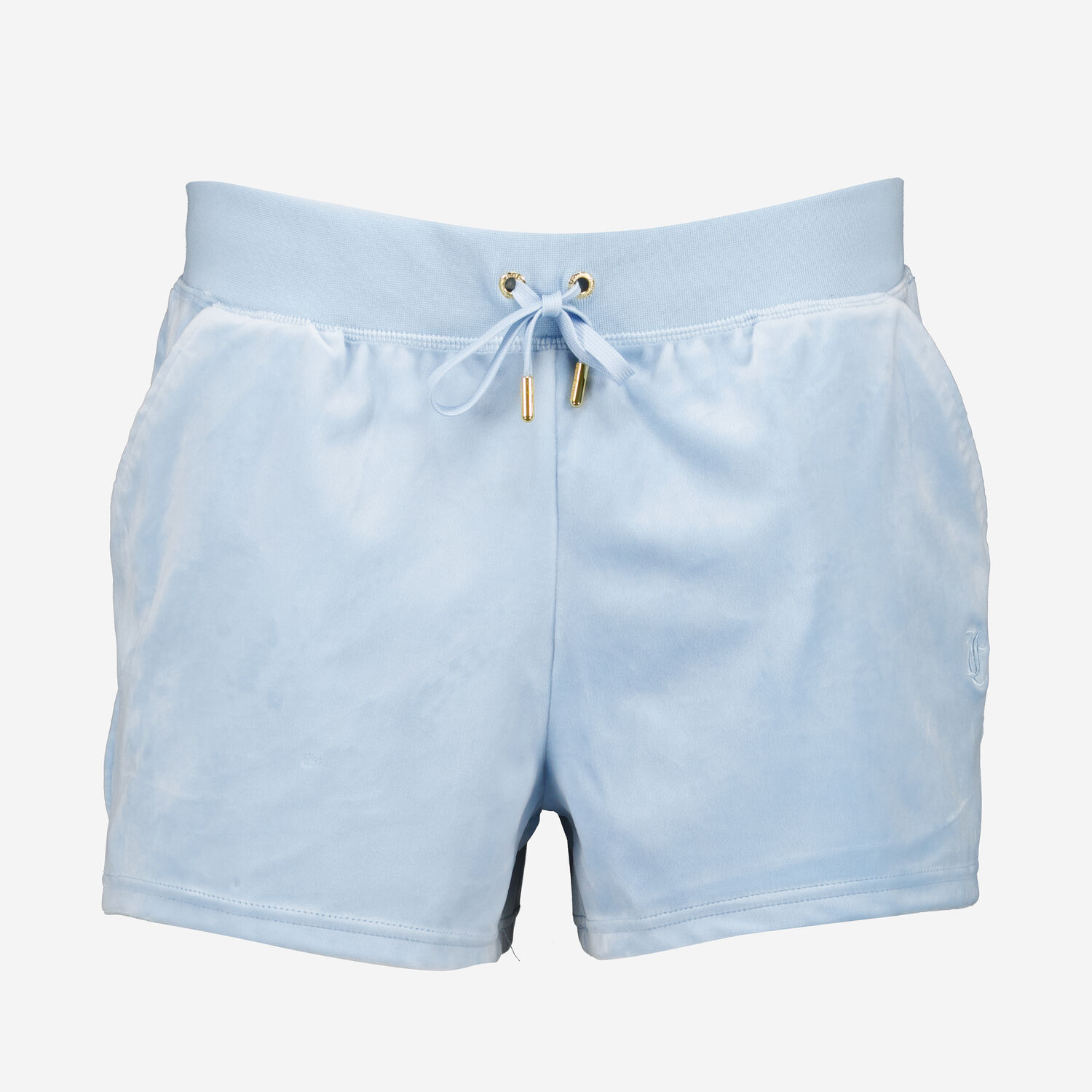 Powder Blue Velvet Shorts TK Maxx UK - Main Image