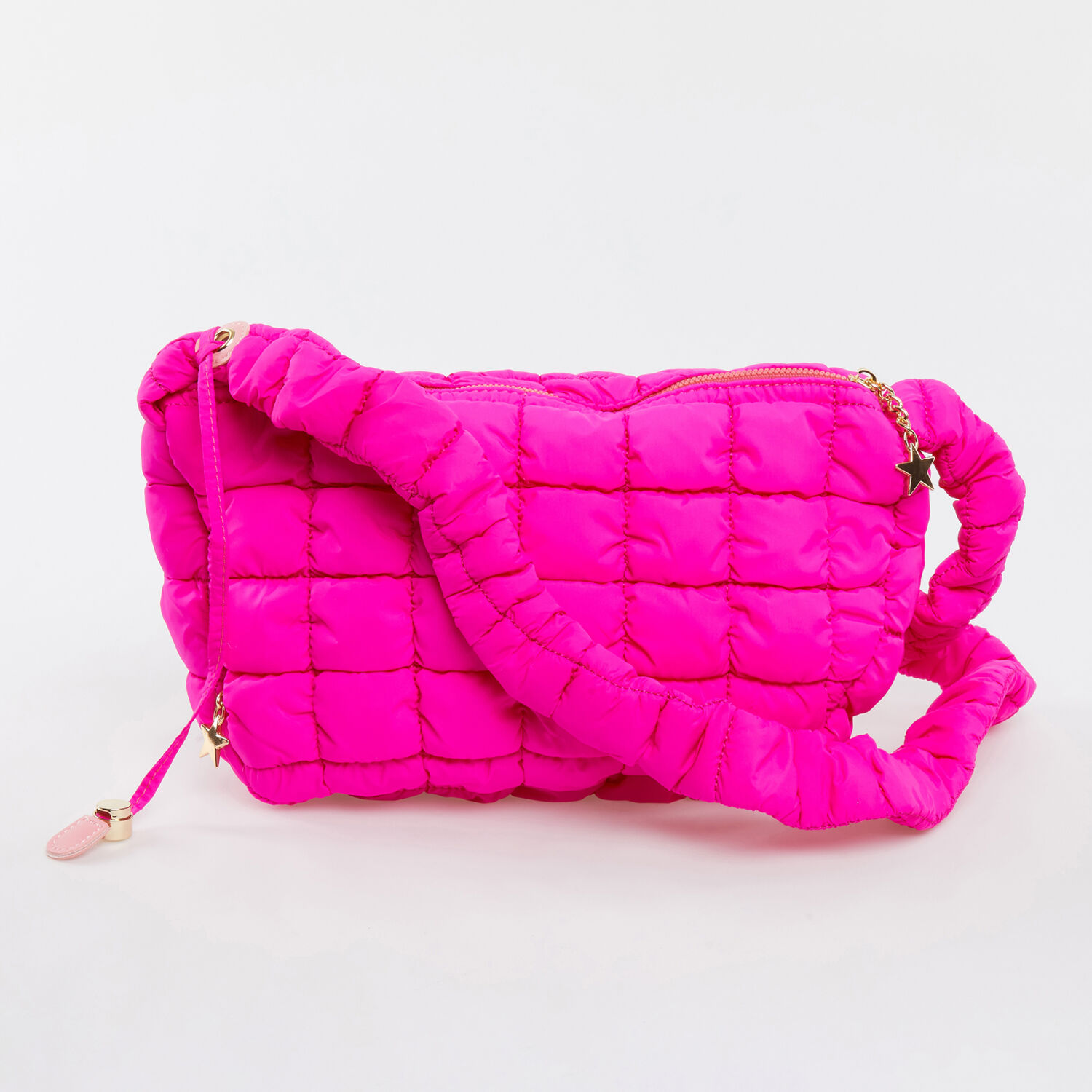 Pink Quilted Shoulder Bag - TK Maxx UK