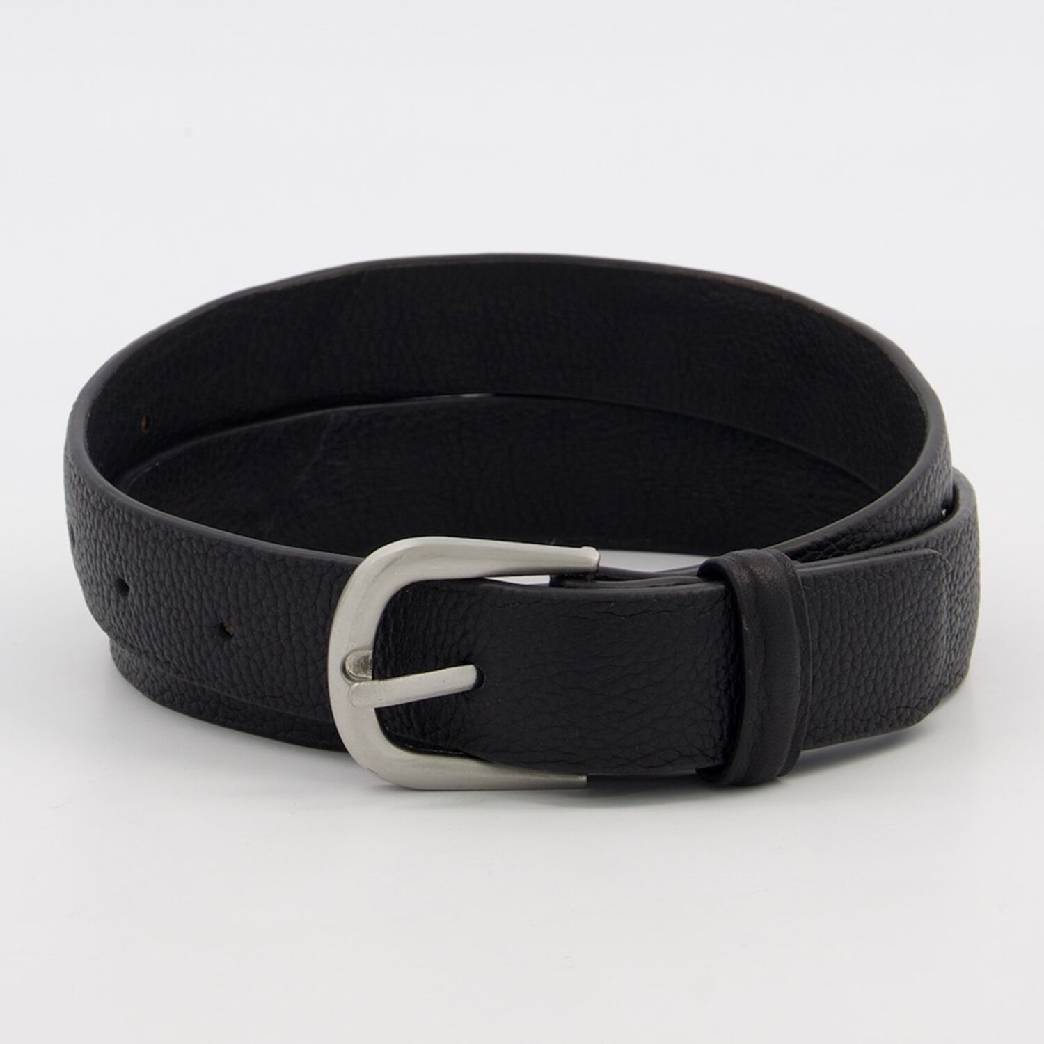 Black Leather Studded Belt - TK Maxx UK