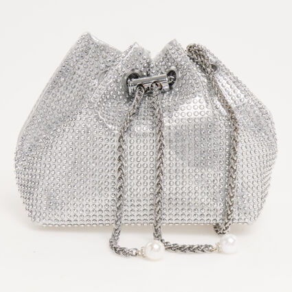 Silver Tone Embellished Bag - Image 1 - please select to enlarge image
