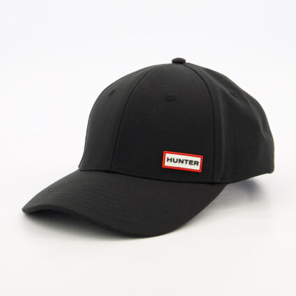 Black Branded Baseball Cap  - Image 1 - please select to enlarge image