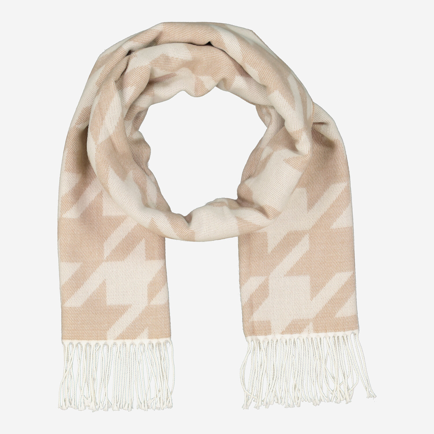 Beige Herringbone Scarf 70x180cm TK Maxx UK - Main Image