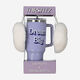Lilac Earmuffs & Drinks Bottle Gift Set - Image 1 - please select to enlarge image