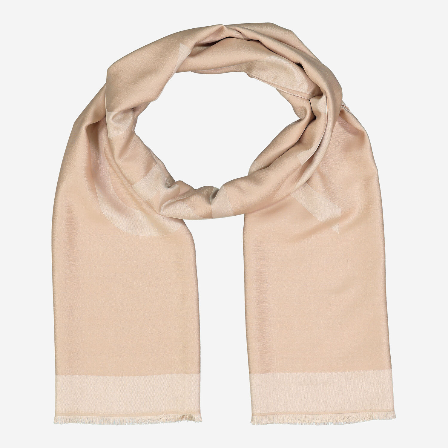 Beige Silk Blend Scarf 75x200cm TK Maxx UK - Main Image